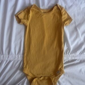 Gerber Yellow Short Sleeve Bodysuit